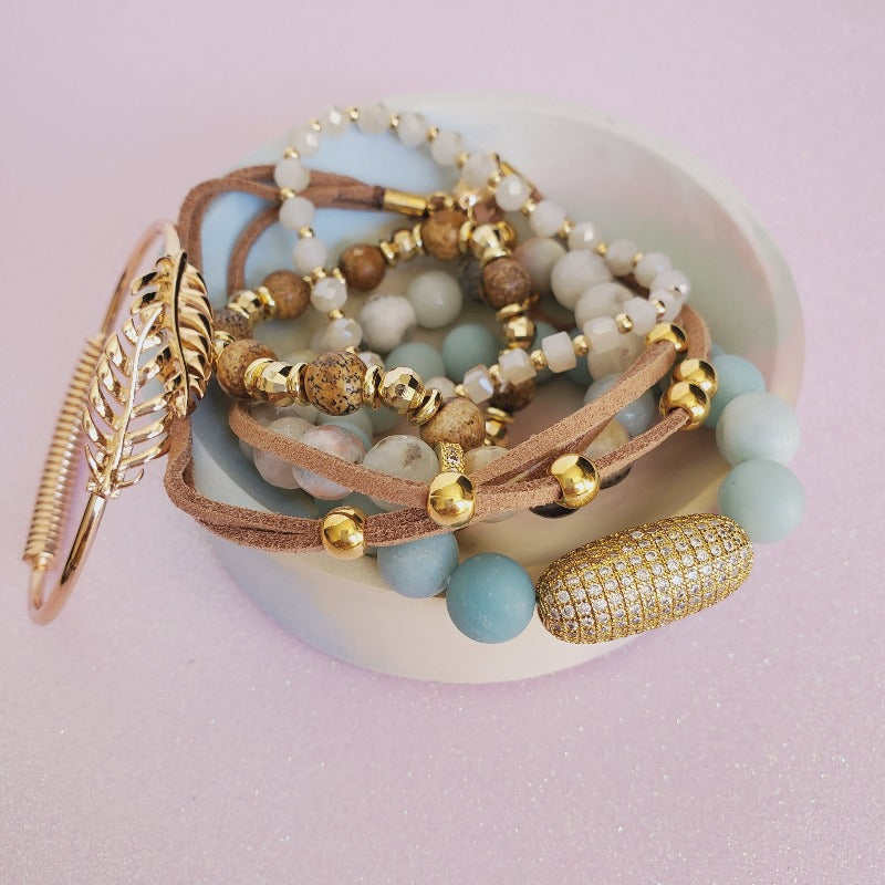 Boho Chic 6 piece Bracelet Set - Pretty Fab Things