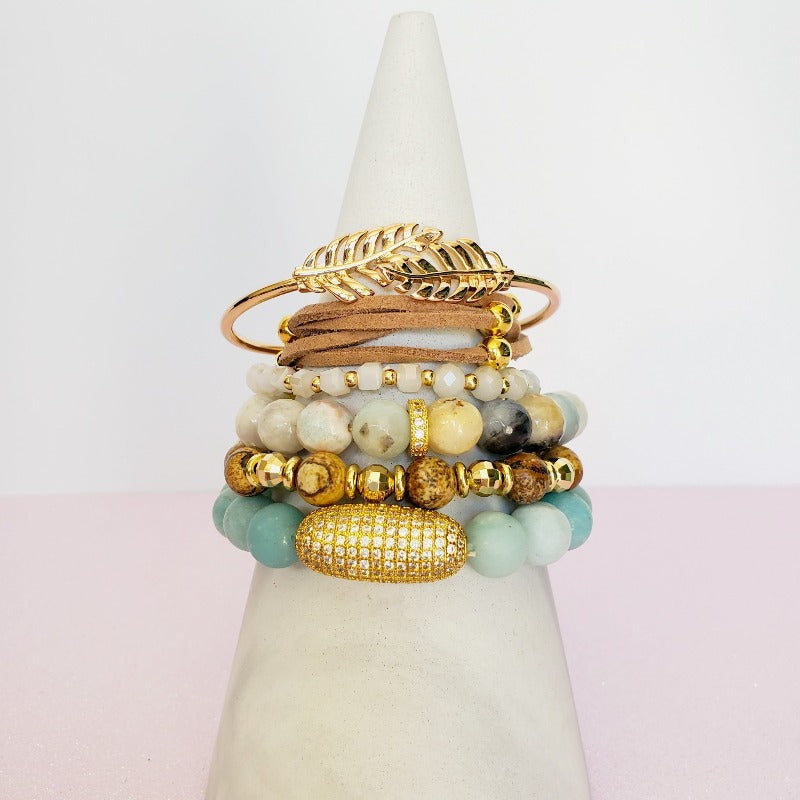 Boho Chic 6 piece Bracelet Set - Pretty Fab Things