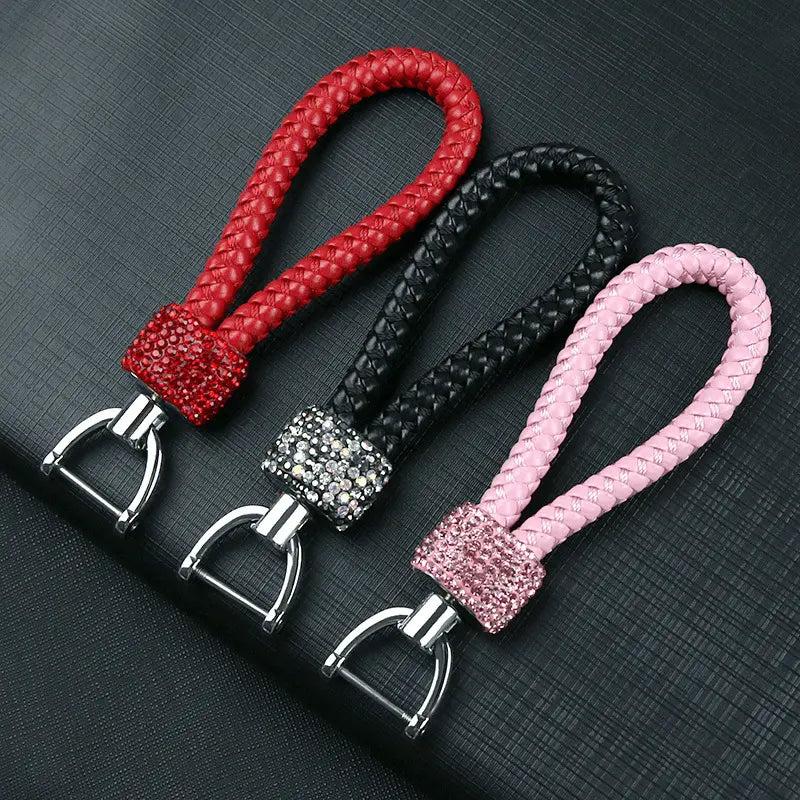 Crystal Braided Rope Key Chain | Pretty Fab Things