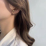 Crystal Rose Stud Flower Earrings - Pretty Fab Things