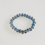 Sapphire Beads Druzy Stone 3 Piece Bracelet | Pretty Fab Things