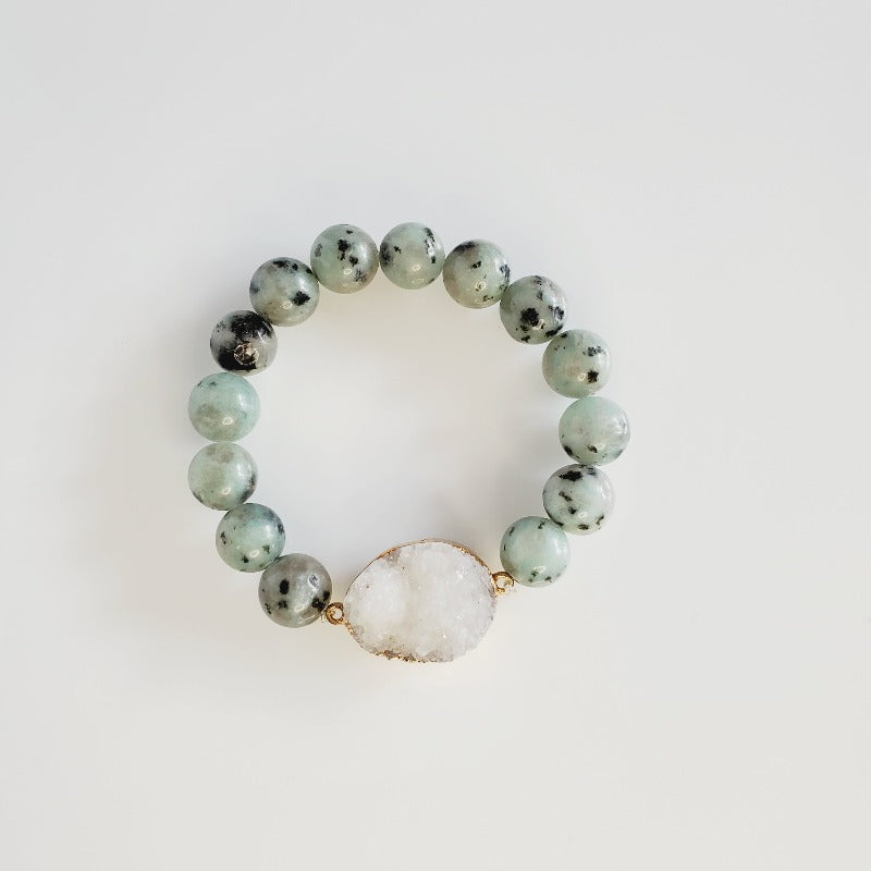 Minty Green Druzy 3 Piece Bracelet Set | Pretty Fab Things