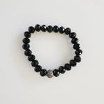 Black Beauty Druzy 3 Piece Pave Bracelet Set | Pretty Fab Things