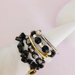 Black Block Party Five Piece Bracelet Set | Pretty Fab Things