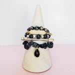 Black Block Party Five Piece Bracelet Set | Pretty Fab Things