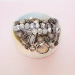 Silver Bling Five Piece Bracelet Set | Pretty Fab Things