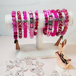 Passionate Pink Five Piece Bracelet Set | Pretty Fab Things