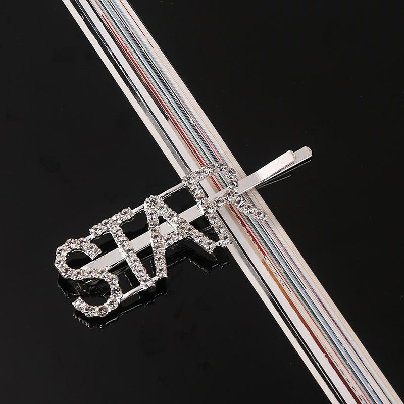 I'm Extra Silver Rhinestone Word Star Hair Clips |  Pretty Fab Things